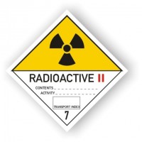 etichete clasa 7 Materiale radioactive, categoria II